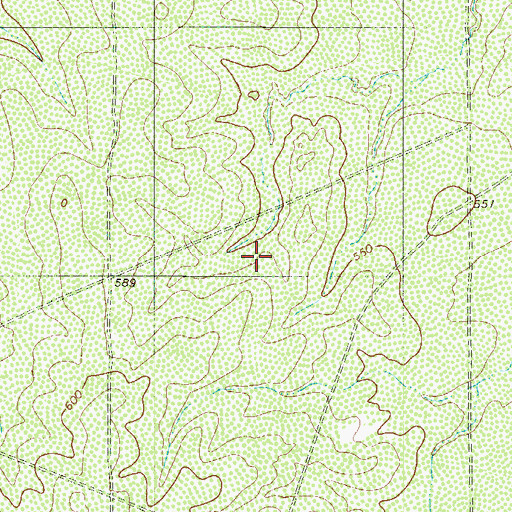 Topographic Map of Hillside Acres Number 2 Colonia, TX