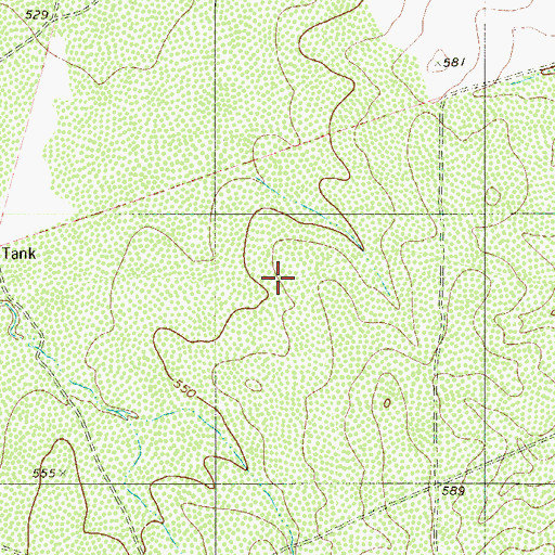 Topographic Map of Las Pilas Colonia Number 2, TX