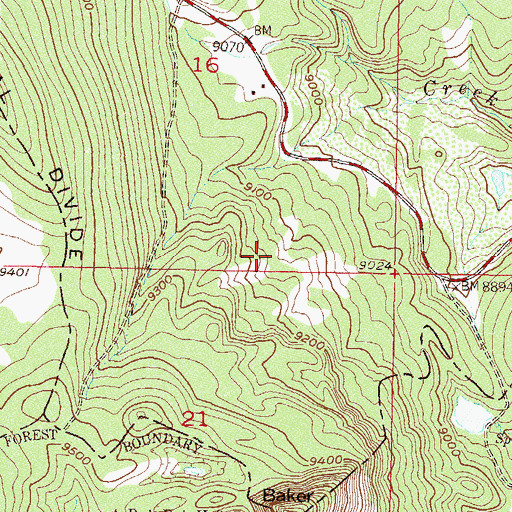 Topographic Map of Muddy Pass Dam, CO