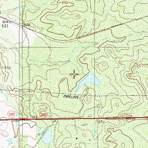 Topographic Map of Ranchitos 359 East Colonia, TX