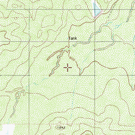 Topographic Map of Ranchitos las Lomas Colonia, TX