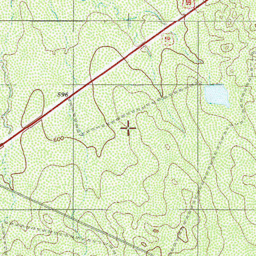 Topographic Map of Ranchitos los Fresnos Colonia, TX