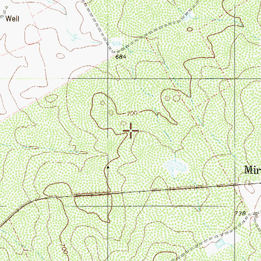 Topographic Map of Ranchitos los Veteranos Colonia, TX