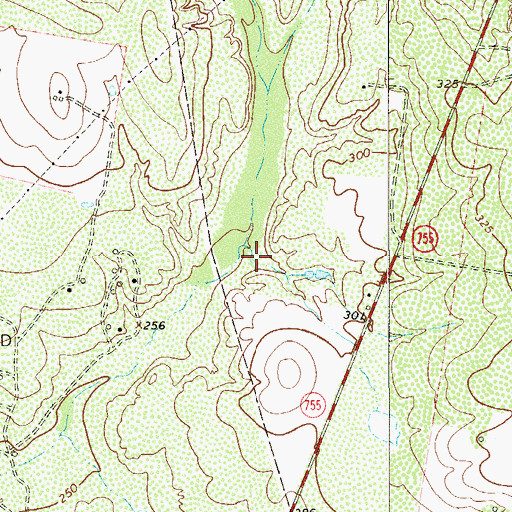 Topographic Map of Sammy Martinez Colonia, TX