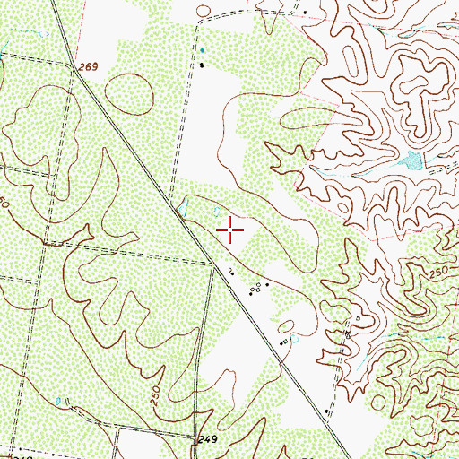 Topographic Map of San Fernando Colonia, TX