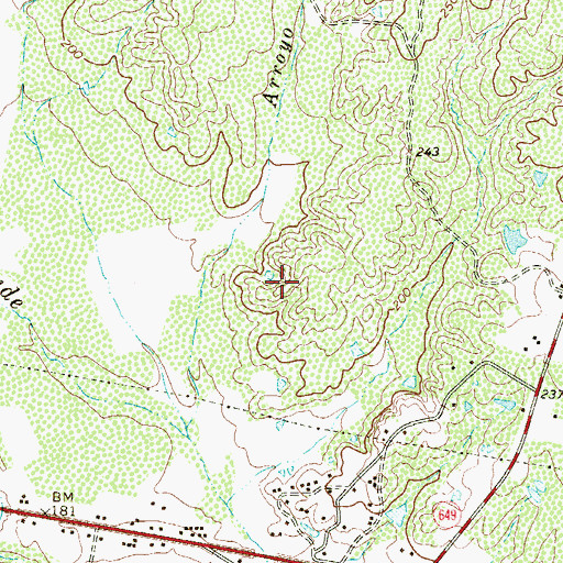Topographic Map of San Juan Colonia, TX