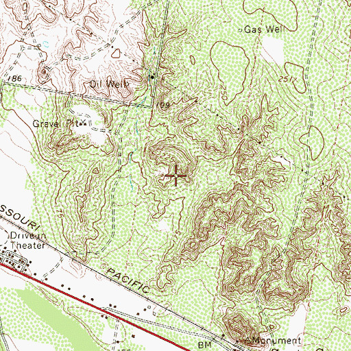 Topographic Map of Santa Cruz Number 2 Colonia, TX