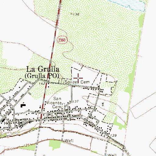 Topographic Map of Solis Colonia, TX