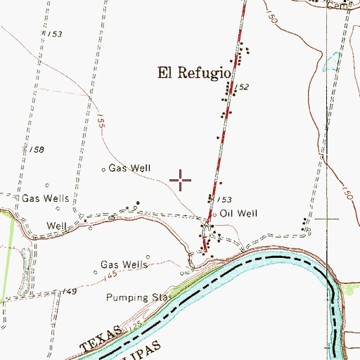 Topographic Map of Tamez Colonia, TX