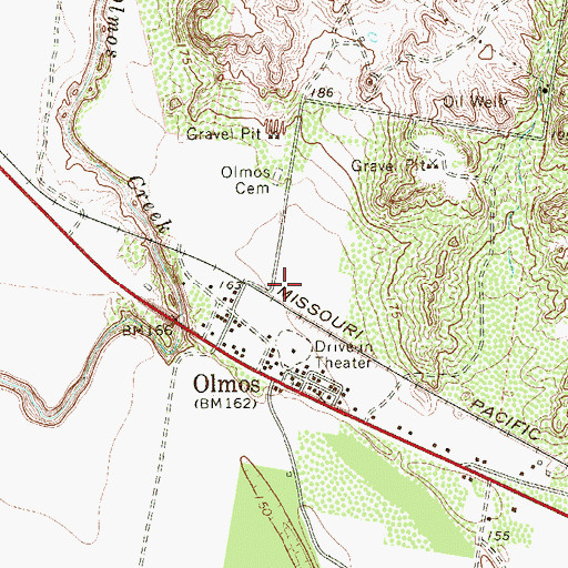 Topographic Map of Tierra Linda Colonia, TX
