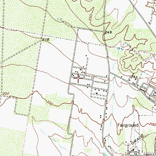 Topographic Map of Trevinos Number 1 Colonia, TX