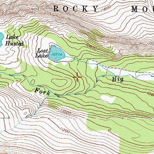 Topographic Map of Glacier Number 1 Reservoir, CO