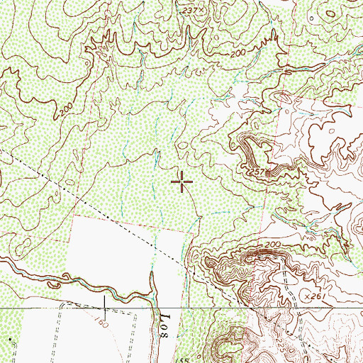 Topographic Map of Valle Hermosa Colonia, TX
