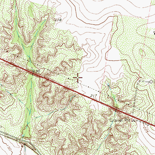 Topographic Map of Valle Vista Number 1 Colonia, TX