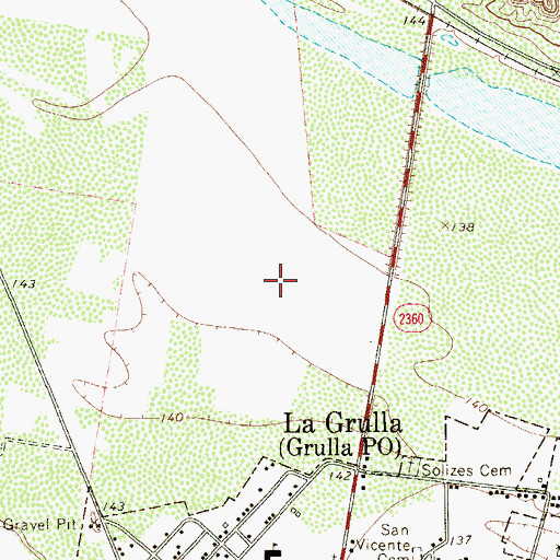 Topographic Map of Venecia Colonia, TX
