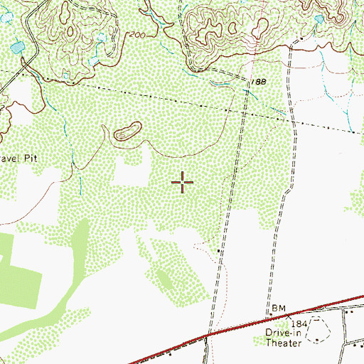 Topographic Map of Victoria Colonia, TX