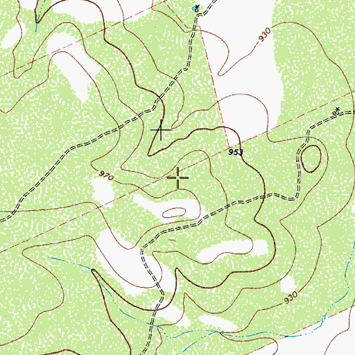 Topographic Map of Uvalde Estates Colonia, TX