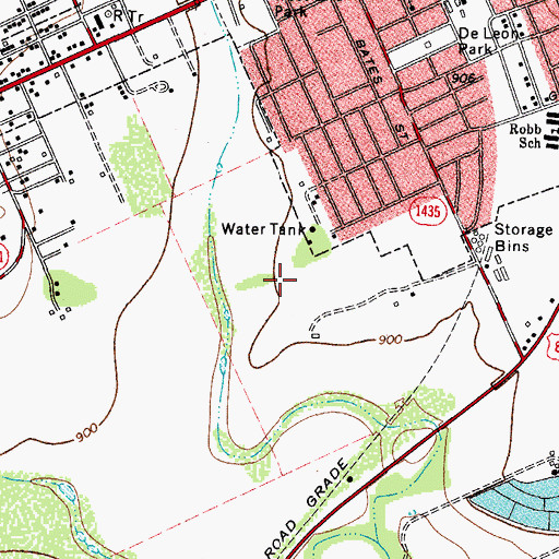 Topographic Map of Vanessa Street Colonia, TX
