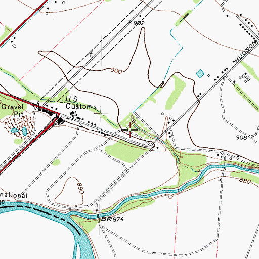Topographic Map of Rio Bravo Colonia, TX