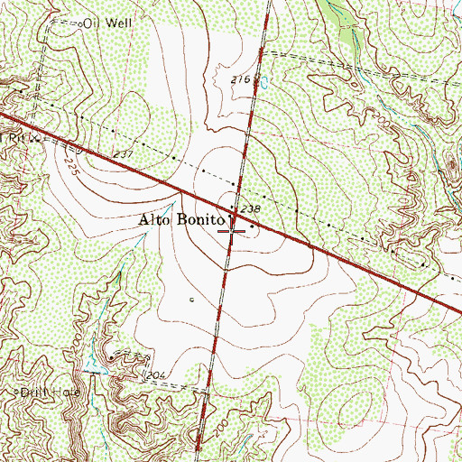 Topographic Map of Rivereno Colonia, TX