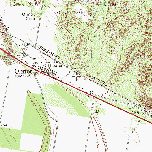 Topographic Map of Rodriguez Number 1 Colonia, TX
