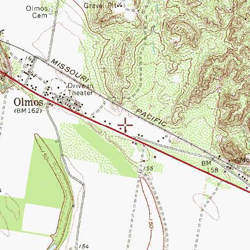 Topographic Map of Rodriguez Number 2 Colonia, TX