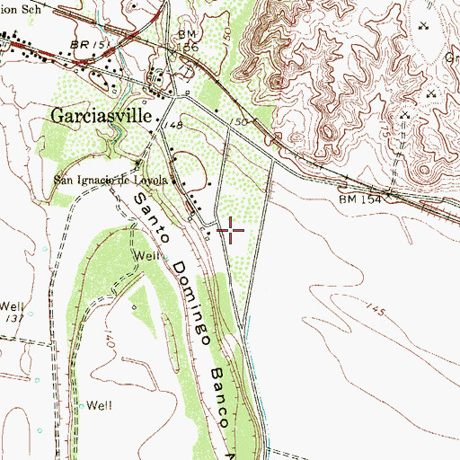 Topographic Map of Manuel Garcia Number 2 Colonia, TX