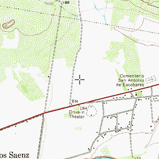 Topographic Map of Margarita Addition Number 1 Colonia, TX