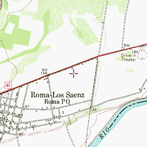 Topographic Map of Mesquite Number 4 Colonia, TX