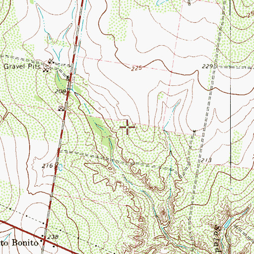 Topographic Map of Mikes Colonia, TX
