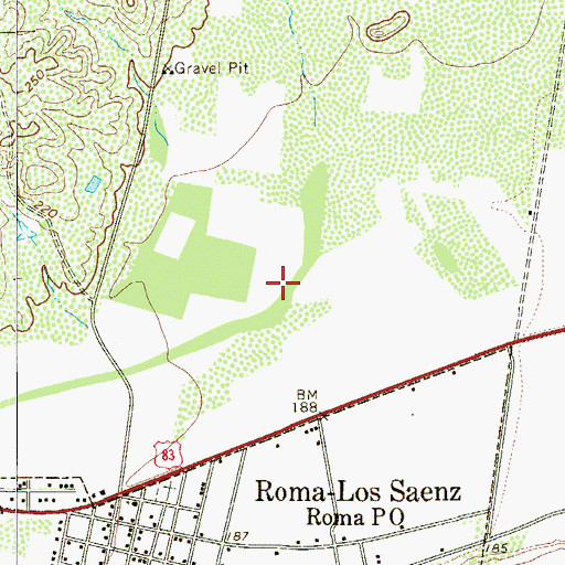 Topographic Map of Mirasoles Colonia, TX