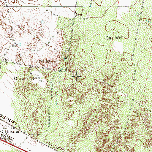 Topographic Map of North Santa Cruz Colonia, TX