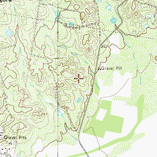 Topographic Map of Northridge Colonia, TX