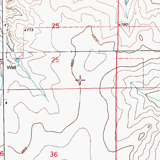 Topographic Map of Browning and Reese Number 2 Reservoir, CO