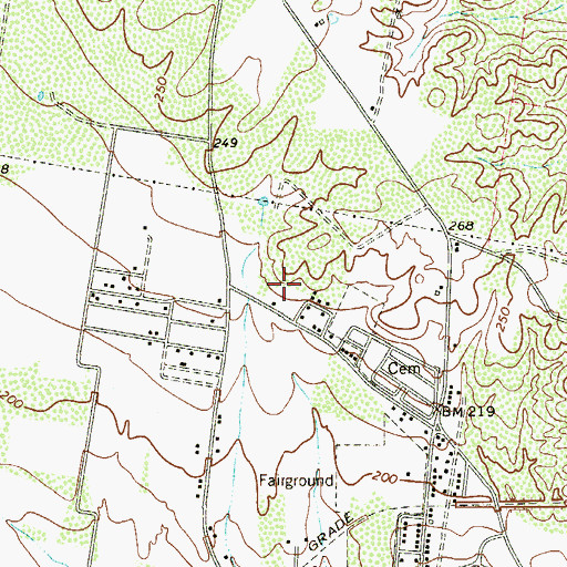 Topographic Map of Olivarez Colonia, TX