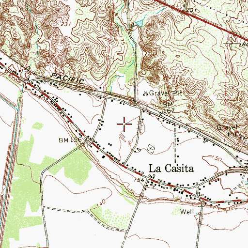 Topographic Map of Olivia Lopez de Gutierrez Colonia, TX