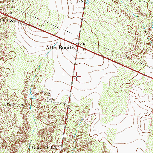 Topographic Map of Pablo Pena Colonia, TX