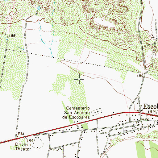 Topographic Map of Pena Number 2 Colonia, TX
