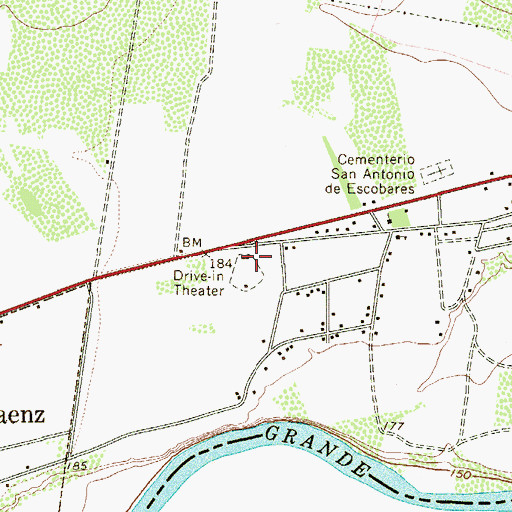 Topographic Map of Rau-con Drive-In Number 2 Colonia, TX