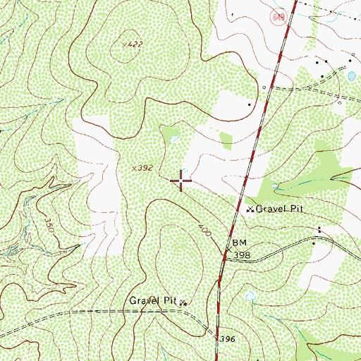Topographic Map of Regino Ramirez Colonia, TX