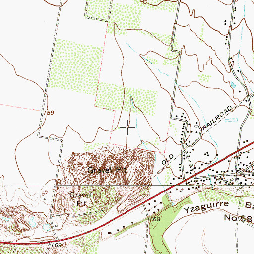 Topographic Map of Live Oak Estates Colonia, TX