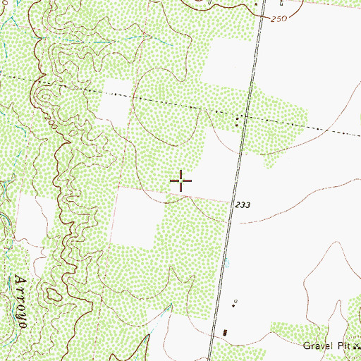 Topographic Map of Flor del Rio Colonia, TX