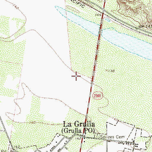 Topographic Map of Flores Brothers Colonia, TX