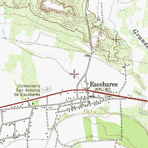 Topographic Map of Francisco Rodriguez Colonia, TX
