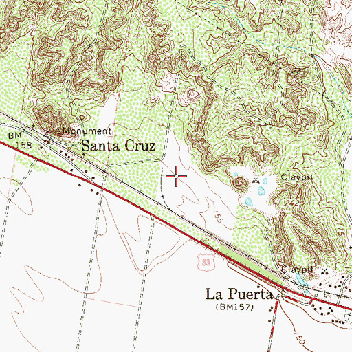 Topographic Map of Garza-Salinas Number 2 Colonia, TX