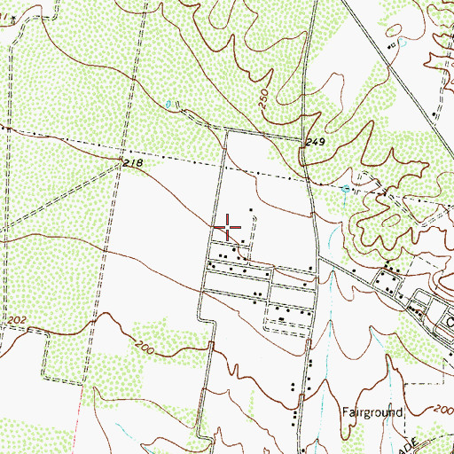 Topographic Map of Guerra Colonia, TX