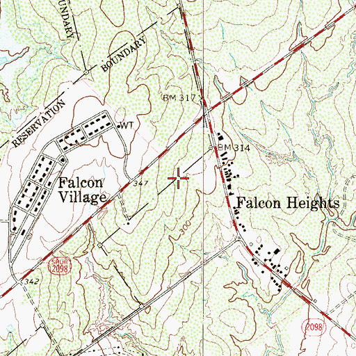Topographic Map of H Cuellar Estates Colonia, TX