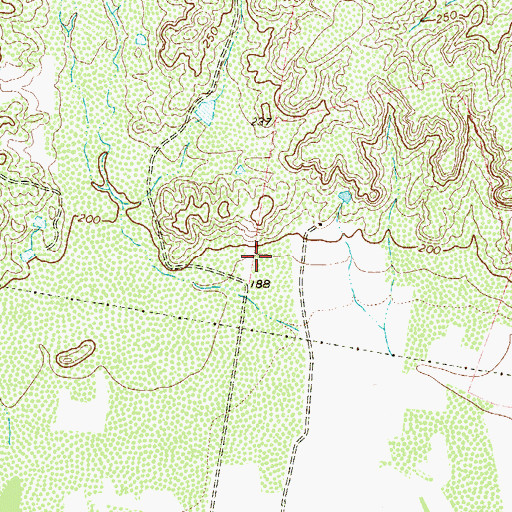 Topographic Map of J F Villareal Colonia, TX