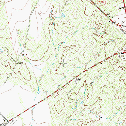 Topographic Map of Jardin de San Julian Colonia, TX
