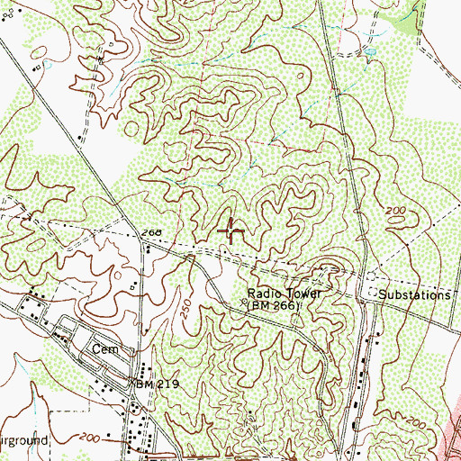 Topographic Map of Joseph Griggs Colonia, TX